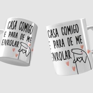 Caneca flork casa comigo e para de enrolar