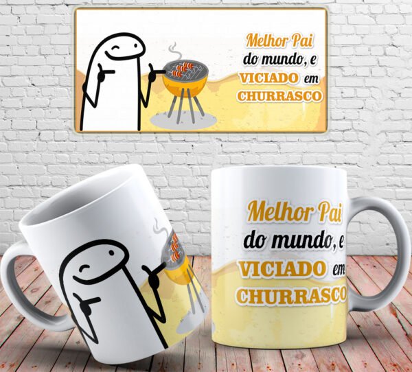 canecae flork melhor pai viciado churrasco