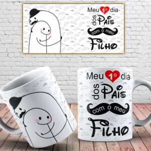 caneca flork meu primeiro dia dos pais