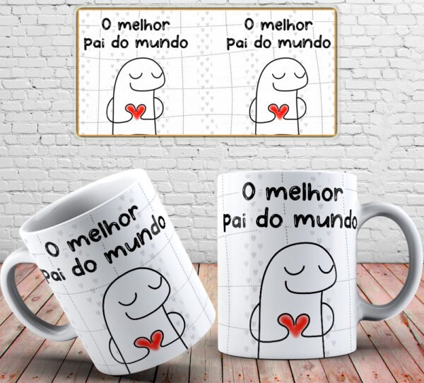 caneca flork o melhor pai do mundo