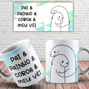 Caneca pai painho coroa flork