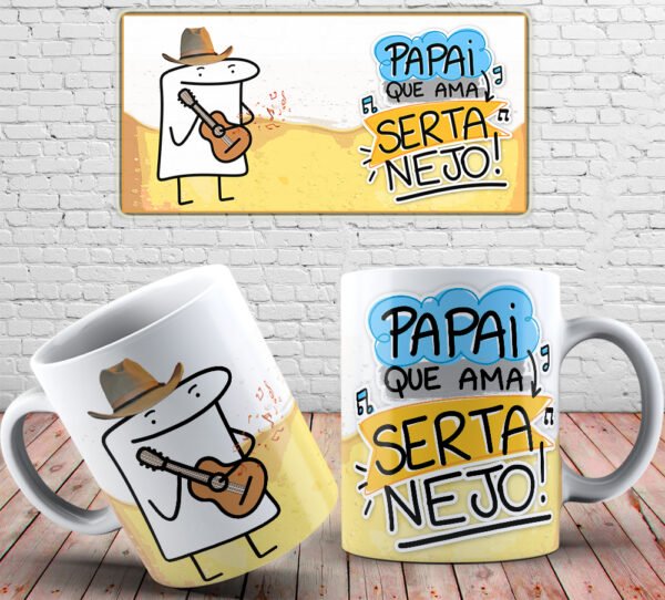 Caneca flork papai ama sertanejo