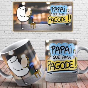 Caneca flork papai que ama pagode