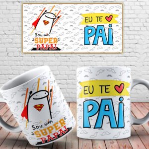 caneca flork super pai eu te amo