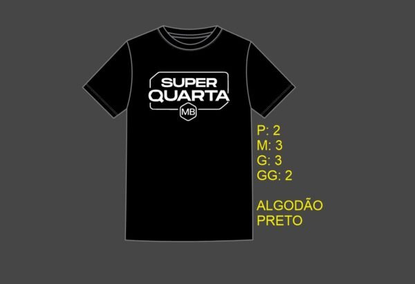 10 camisetas preta MB