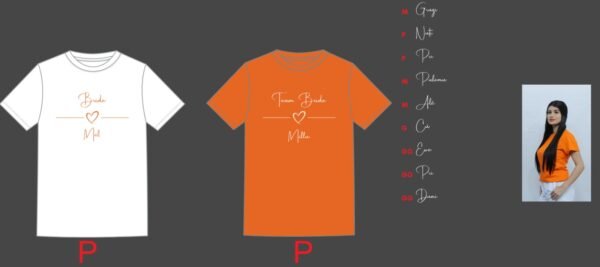 CAMISETAS TEAM BRIDE