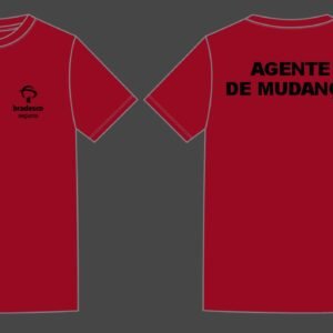30 camisetas vermelhas - agente de mudança