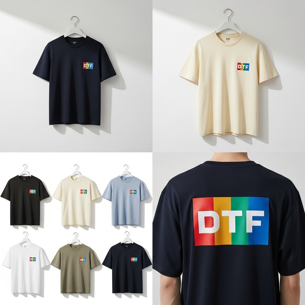 Camiseta estampada com DTF frente e costas 9x10 A4 - Imagem 5