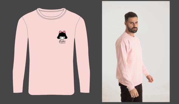 MOLETOM ROSA BEBÊ - JINI