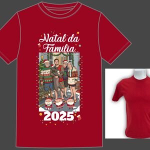 04 camisetas vermelhas - 100% algodão